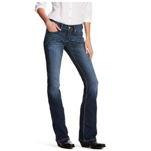 Ariat R.E.A.L Mid Rise Heartbeat Boot Cut Jean 31R